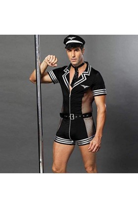 Uniforme De Police Pour Hommes Sexy Tempt Bar Pour Hommes Nightclub Costumes De Jeu De Rôle Sous-vêtements Sexy Avec Ceinture