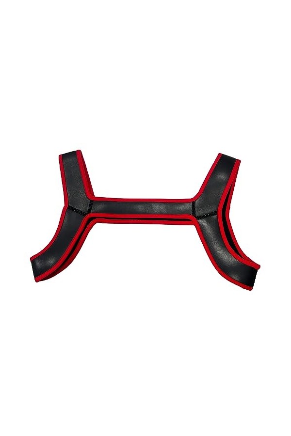 TACKTIMES Body pour homme effet mouillé - En néoprène - Pour la poitrine, Noir , L