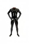 Catsuit en Cuir Verni Brillant pour Hommes Complet du Corps Hommes Conception Sexy Latex Serré Combinaison À Glissière Vêteme