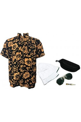 thecostumebase Peur et dégoût à Las Vegas Costume complet Raoul Duke avec des lunettes vert foncé M 