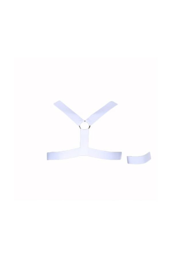 OLIns Hommes Costume dEsclavage Corps Ceinture Bandoulière Nylon Licou Cou Corps élastique Harnais Bandage Color:Black,Size: