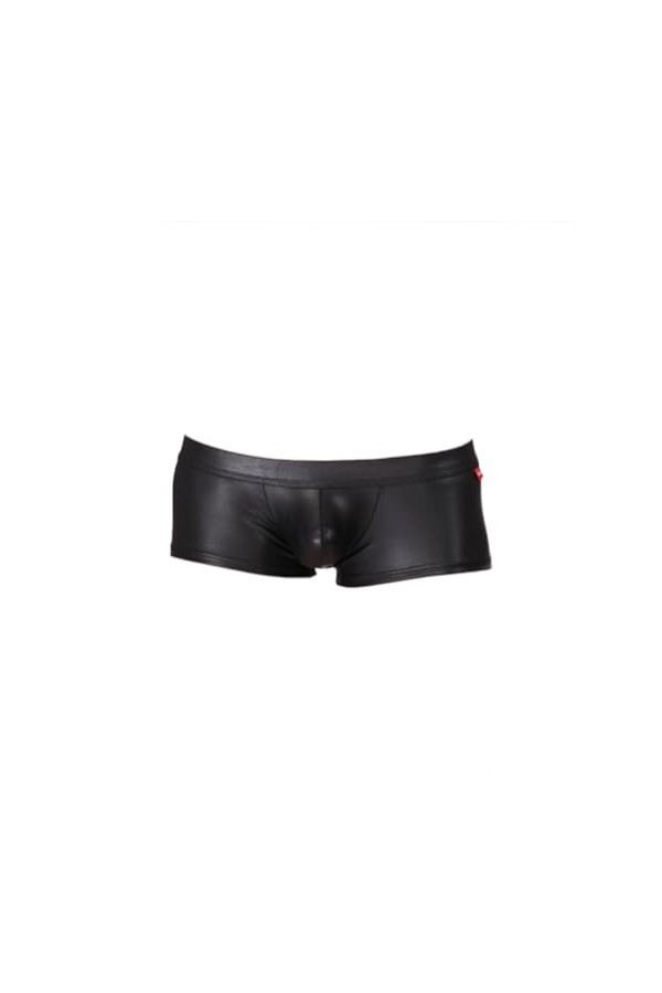 OLIns Homme Sexy Boxer MéTallique Brillant Shorts Jockstrap String Érotique Tempt Bar pour Color:Black,Size:L 