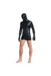 ZAYZ Combinaison en Cuir PU Verni pour Hommes Combinaison Brillante Leotard à Manches Longues pour la Pole Dance Combinaison 