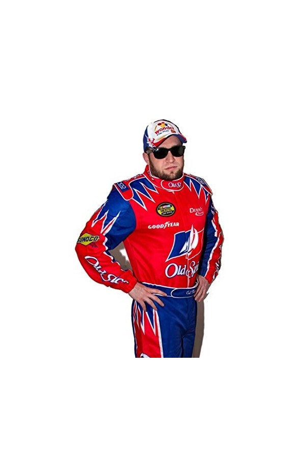 OEM Cal Naughton Jr Jumpsuit + Cap Costume Talladega Nights L 