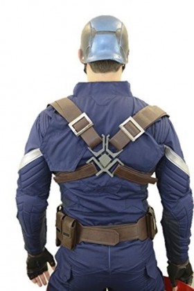 OEM Harnais de protection arrière réglable Captain America avec accessoire de boucle marron