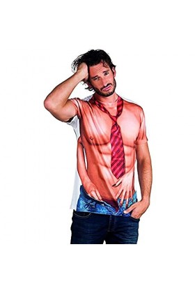 imitation véritable Costume Homme NU sexy T-shirtMulticoloured - Chest size 48-50 XLarge 