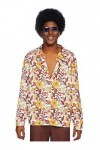 Leg Avenue Mens 70s Floral Shirt Adult Sized Costumes, Multicolore, S-M Homme