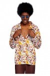 Leg Avenue Mens 70s Floral Shirt Adult Sized Costumes, Multicolore, S-M Homme