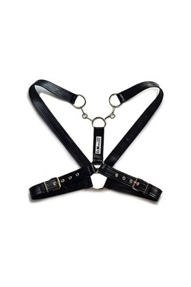 Hommes Épaule Corps Poitrine Harnais Ceinture Sexy PU Cuir Bretelles réglables Muscle Sling Gay Wetlook Clubwear Costume Colo