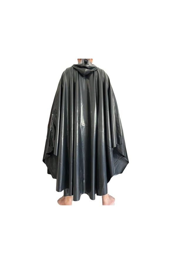AZRLZP Accessoire Sexy en Latex pour hommes et femmes, Costume de Cosplay, longue cape, imperméable multifonction