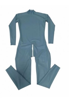 Combinaison moulante en Latex pour hommes et femmes, Design complet, Sexy, décolleté, entrée en caoutchouc, Catsuit, vêtement