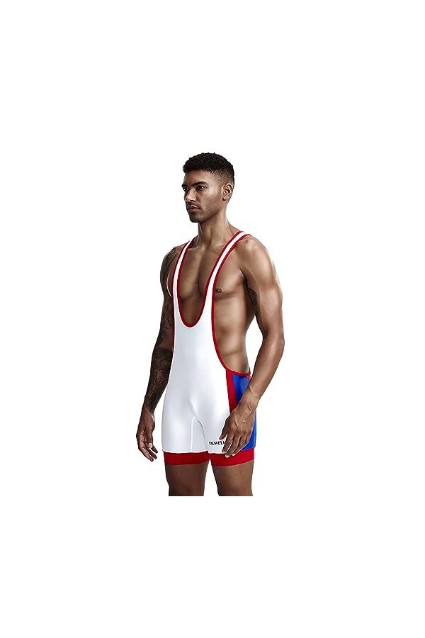 MACIUM Lingerie Sexy pour Hommes Ligne De Sculpture du Corps Fichier Ouvert Taille Glace Soie Sexy Fond Gilet Une Pièce Poche