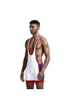 MACIUM Lingerie Sexy pour Hommes Ligne De Sculpture du Corps Fichier Ouvert Taille Glace Soie Sexy Fond Gilet Une Pièce Poche