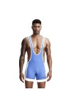 MACIUM Lingerie Sexy pour Hommes Ligne De Sculpture du Corps Fichier Ouvert Taille Glace Soie Sexy Fond Gilet Une Pièce Poche
