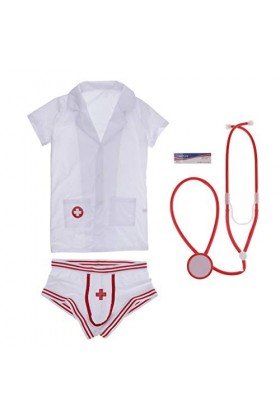 harayaa Infirmière pour Hommes Costume de Jeu Bar sous-vêtements Prop