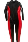 IDOBLO Combinaison En Latex Costume Rouge Et Noir Costume En Caoutchouc Costume Sexy Cosplay Body 0.4mm-Homme Noir,Femelle No