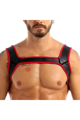 CHUNNUAN Harnais larges en néoprène pour homme - Protection des muscles - Pour jeux de rôle - Pour cosplay, fête costumée - R