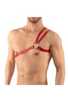 HSQSMWJ Homme Harnais de Poitrine en Cuir Sexy Body Bandage Color:Red,Size:One Size 