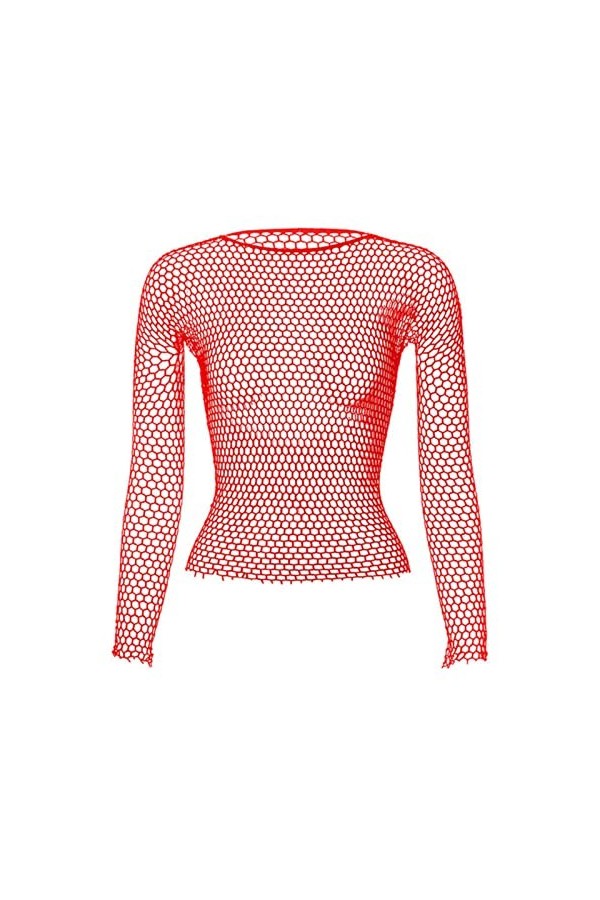 SARGE Femmes Lingerie Costumes Bodystocking Nuit Robe De Nuit Évider Mature Résille À Manches Longues Tops Base Réservoirs