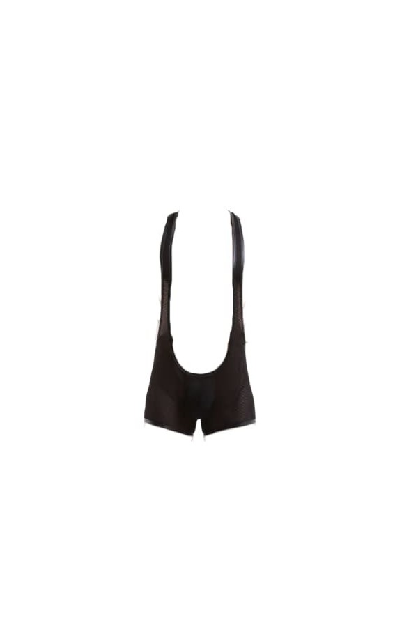 OLIns Homme Bodysuit Debardeur Combinaison Body String Penis Bulge Pouch Sexy Tempt Bar Pour Color:Black,Size:XL