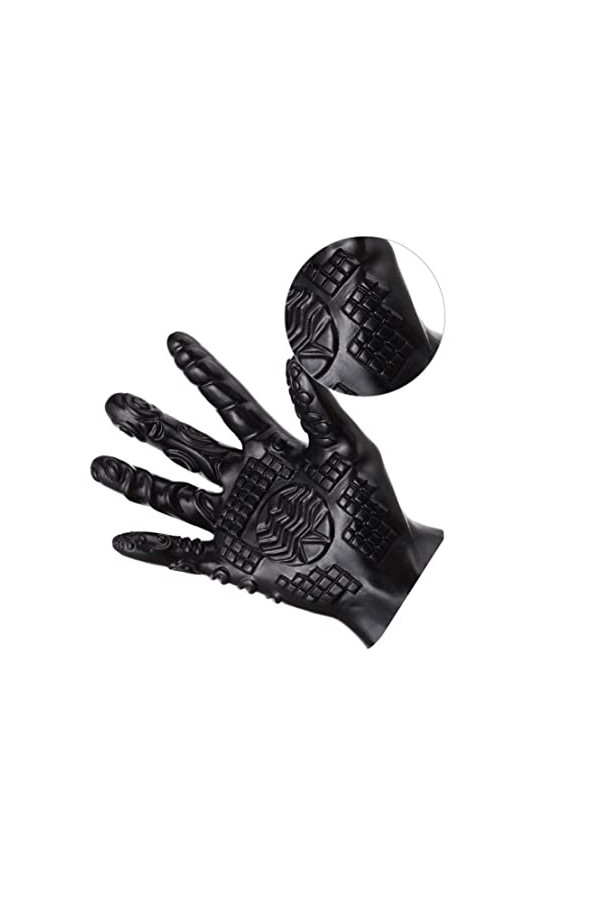 Ensembles de cadeaux kits de sexe, outil de massage féminin masculin Soft Flirting Massage Glove Men Ribbed Tasing Gants Toys