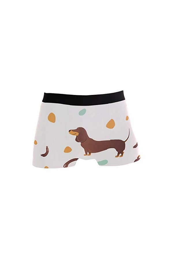 Hengpai Boxer pour homme avec imprimé en os Motif chien - multicolore - Medium