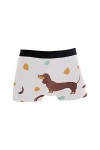 Hengpai Boxer pour homme avec imprimé en os Motif chien - multicolore - Medium