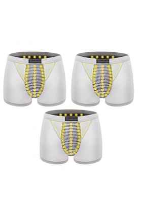 XSION Caleçons Pour Hommes Thérapie Magnétique Soins De Santé Sous-vêtements Dagrandissement Pantalon Intérieur Doux Et Resp