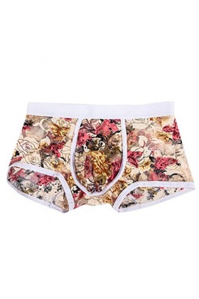 Ensemble Lingerie Noire Homme Sexy Sexy Boxer Culottes Hommes Briefs Lingerie sous-vêtements Dentelle sous-vêtements pour Hom