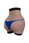 DUEVEL Culotte en Silicone RéAliste Boxer à Gros Cul Short De ContrôLe Sexy Butt Lifter pour Cosplay Transgenre Drag Queen,Fa