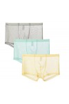 lclvld Boxer Sexy pour Hommes Pantalons Transparents Transparents sous-v괥ments Lingerie Sexy sous-v괥ments Transparents,3pcs-g