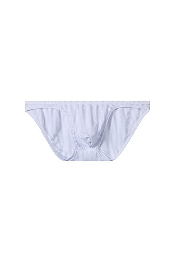 Suspensoir sexy en nylon pour homme, blanc, L