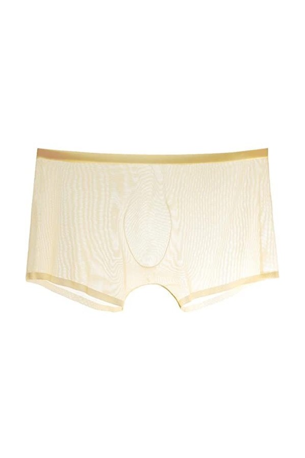 FREVA sous-vêtements Boxers Caleçons Slips Strings Hommes sous-vêtements Boxer Transparent Bulge Ice Silk Voir à Travers Les 