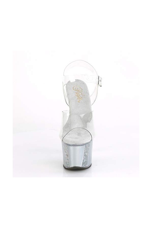 Pleaser SKY-308MG Clr/Slv UK 10 EU 43 