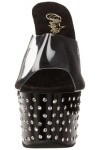 Pleaser Stardust-701, Plateau. Femme, Noir CLR/Blk , 40 EU