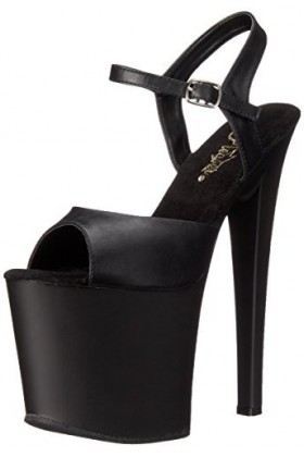 Pleaser TABOO-709 Blk Faux Leather/Blk Matte UK 4 EU 37 