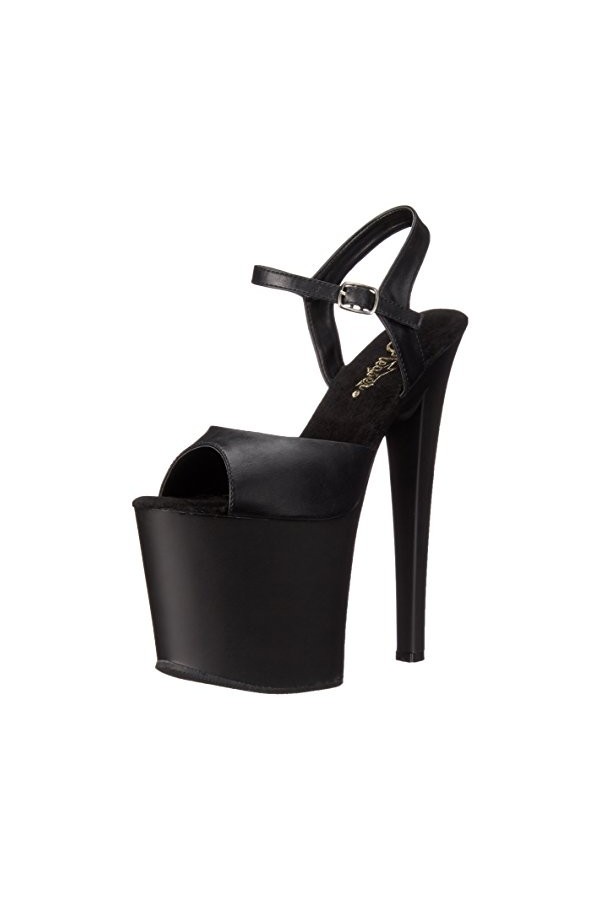 Pleaser TABOO-709 Blk Faux Leather/Blk Matte UK 4 EU 37 