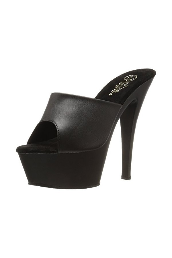 Pleaser KISS-201 Blk Faux Leather/Blk Matte UK 10 EU 43 