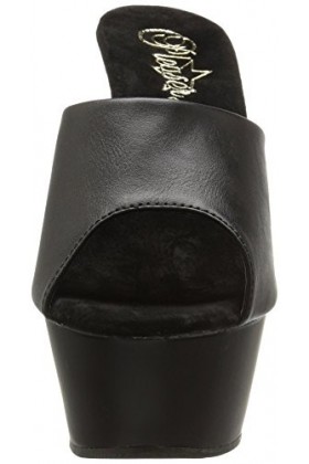 Pleaser KISS-201 Blk Faux Leather/Blk Matte UK 10 EU 43 