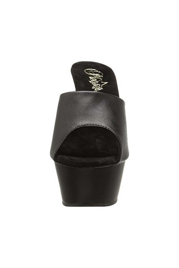 Pleaser KISS-201 Blk Faux Leather/Blk Matte UK 10 EU 43 