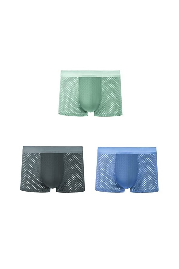 NAZARR Summer Men Underwear sous-caissier Transparent Transparent Mesh Mesh Breftwear Sède à séchage Rapide Briefes de Boxer 