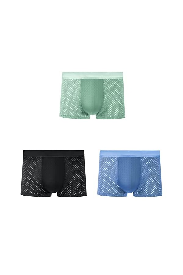 NAZARR Summer Men Underwear sous-caissier Transparent Transparent Mesh Mesh Breftwear Sède à séchage Rapide Briefes de Boxer 