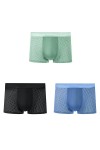 NAZARR Summer Men Underwear sous-caissier Transparent Transparent Mesh Mesh Breftwear Sède à séchage Rapide Briefes de Boxer 