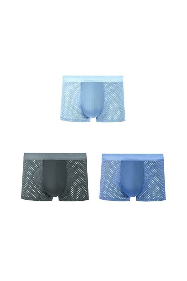 NAZARR Summer Men Underwear sous-caissier Transparent Transparent Mesh Mesh Breftwear Sède à séchage Rapide Briefes de Boxer 
