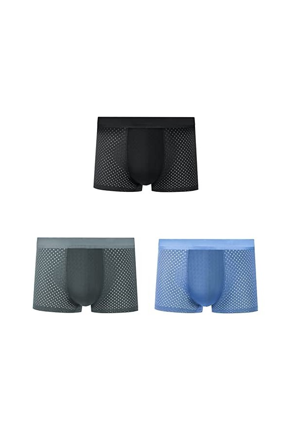 NAZARR Summer Men Underwear sous-caissier Transparent Transparent Mesh Mesh Breftwear Sède à séchage Rapide Briefes de Boxer 
