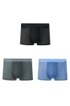 NAZARR Summer Men Underwear sous-caissier Transparent Transparent Mesh Mesh Breftwear Sède à séchage Rapide Briefes de Boxer 