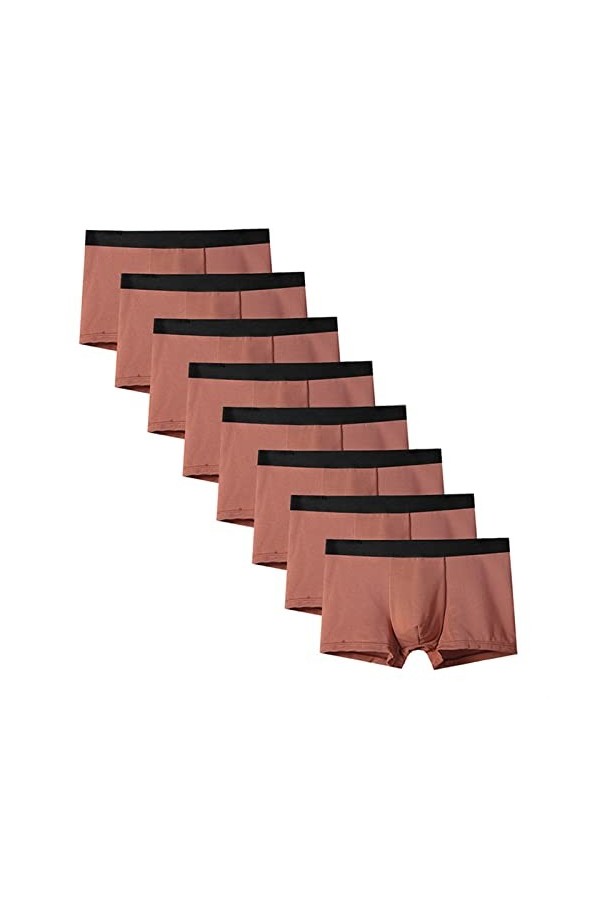 Men Boxer Black Mens Pantes Sous-vêtements respirant Sexy Male Boxer Sous-Ponts solides confortables sous-vêtements Men Boxer