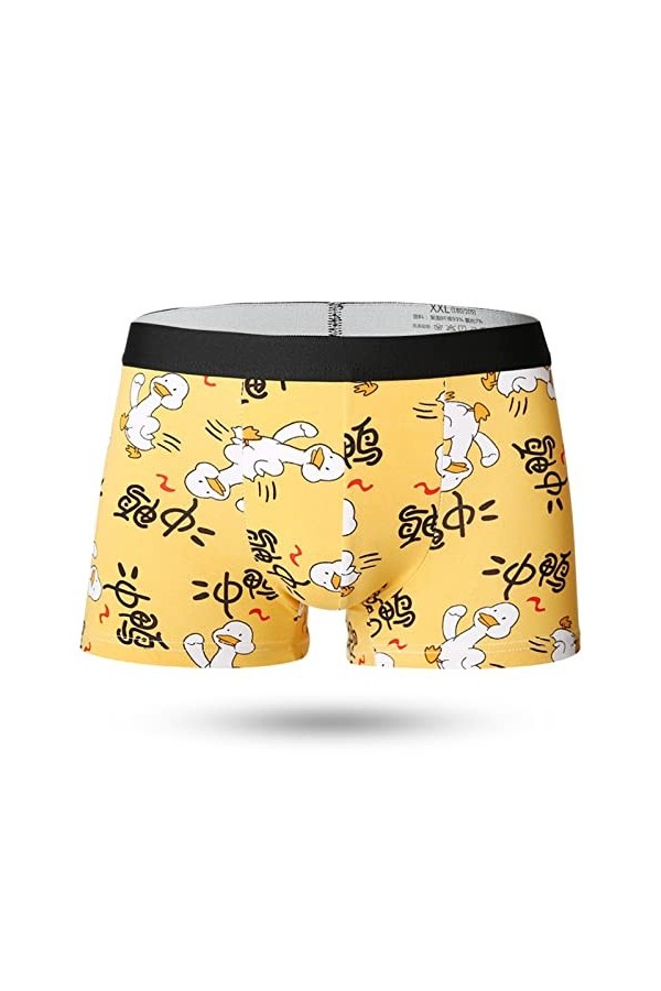 NAZARR Milk Silk Soft Breathable Fashion Yong Mens Boxers Cartoon Skull Personnalité Sexy Male Male Souple Color : 16, Size 