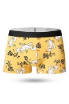 NAZARR Milk Silk Soft Breathable Fashion Yong Mens Boxers Cartoon Skull Personnalité Sexy Male Male Souple Color : 16, Size 