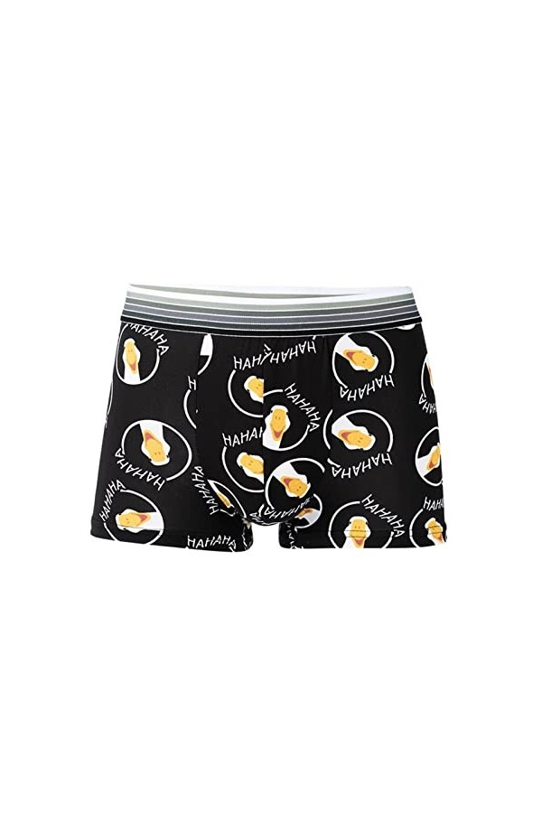 NAZARR Milk Silk Soft Breathable Fashion Yong Mens Boxers Cartoon Skull Personnalité Sexy Male Male Souple Color : 16, Size 